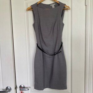 H&M Grey Pencil Dress Size 6 NWT